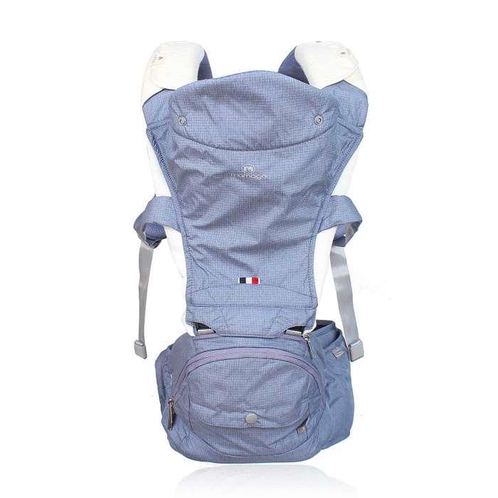 Địu ngồi cho bé Hip Seat Mamago Foldable Aluminum (Xanh)mặt trái