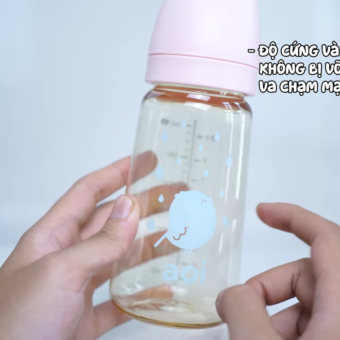 Bình sữa Aoi PPSU Flora 280ml (Màu ngẫu nhiên) - video