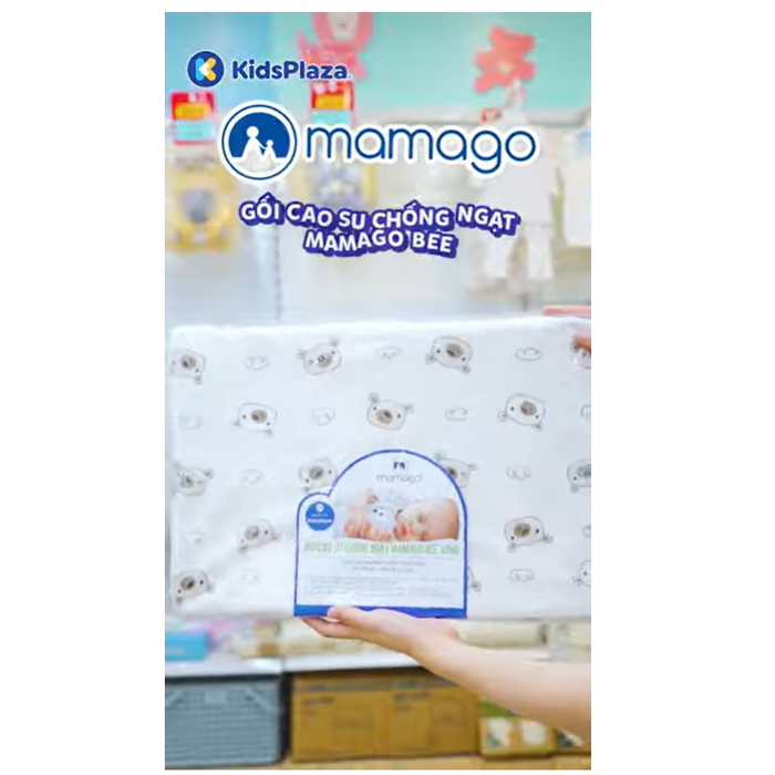 Gối cao su chống ngạt Mamago Bee - video