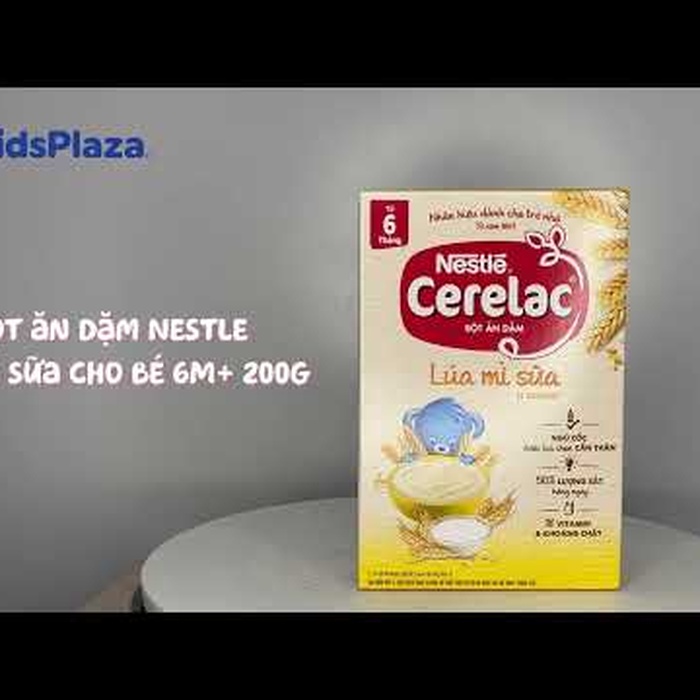 Bột ăn dặm Nestle rau xanh bí đỏ cho bé 6M+ 200g - video