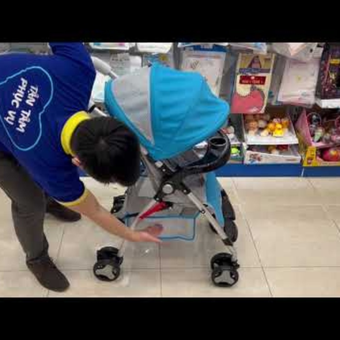 Xe đẩy KidsPlaza Friendly C06 Summer (Xanh)  - video