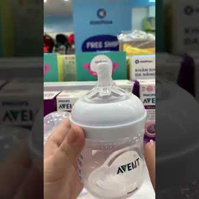 Bình sữa Avent 125ml (0 - 6 tháng) - video