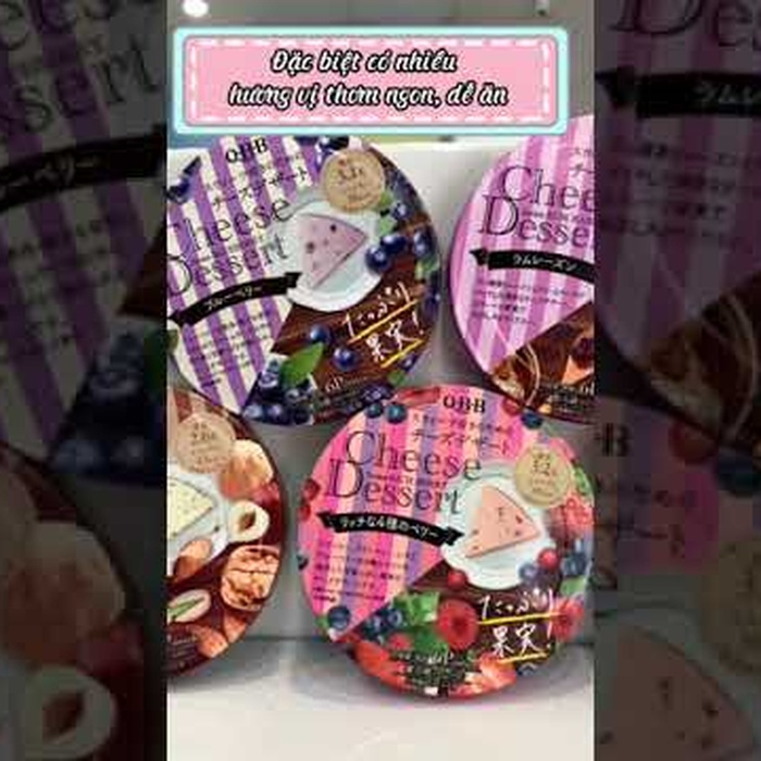 Pho mai QBB vị nho (6*15g) cho bé trên 6 tháng tuổi - video