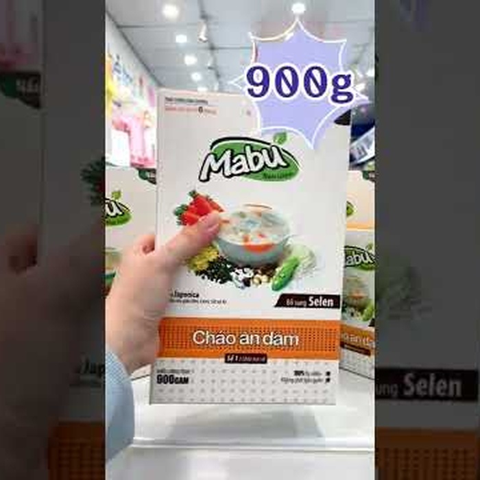 Cháo ăn dặm Mabu số 1 hạt vỡ cho bé 6M+ (400g và 900g) - video
