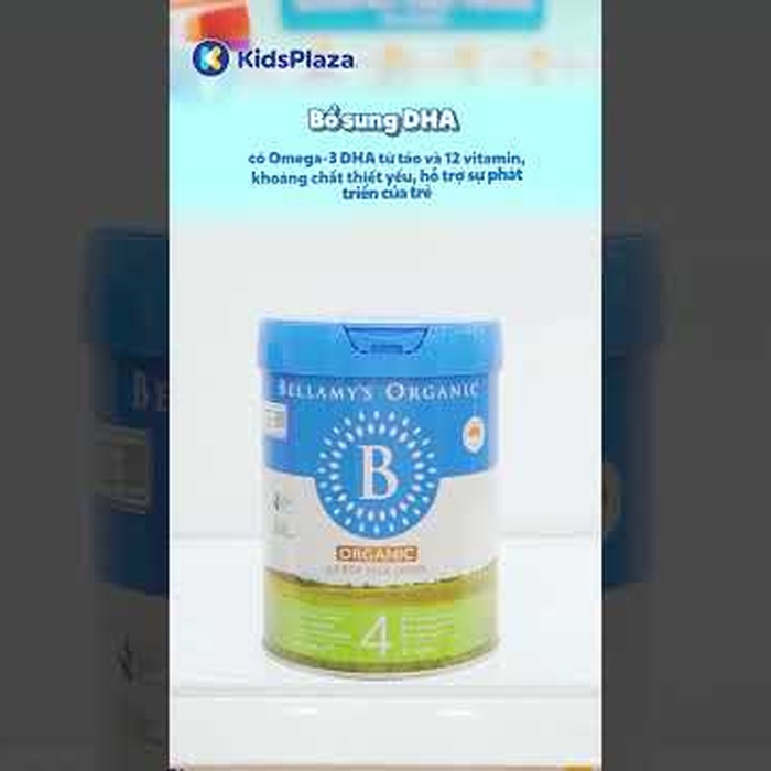 Sữa Bellamy's Organic số 4 (cho bé trên 3 tuổi) 800g - video