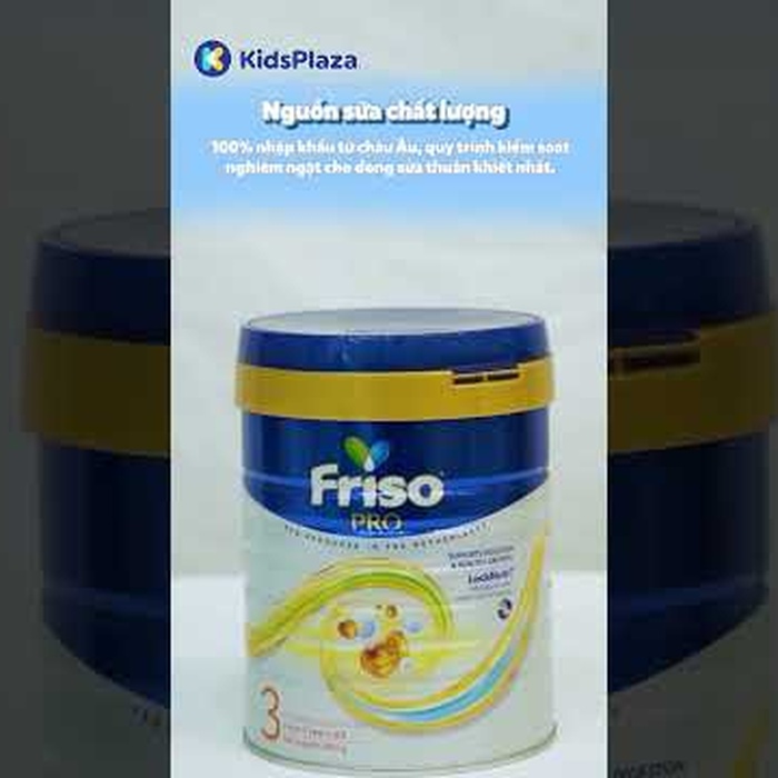 Sữa bột Friso Pro số 3 (cho bé trên 2 tuổi) 800g - video