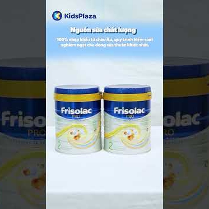 Sữa bột Frisolac Pro số 2 (cho bé 1-2 tuổi) 800g - video