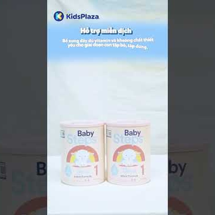 Sữa dê Baby Steps số 1 (cho bé 0-6 tháng) 900g - video