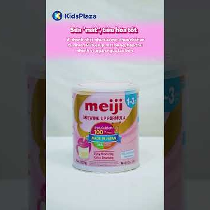 Sữa Meiji Growing Up Formula nhập khẩu cho bé 1-3 tuổi 800g - video