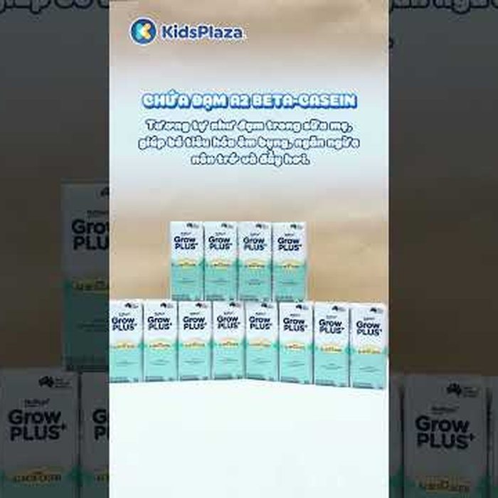 Sữa uống dinh dưỡng Nutifood GrowPlus A2 Beta Casein 4x180ml - video