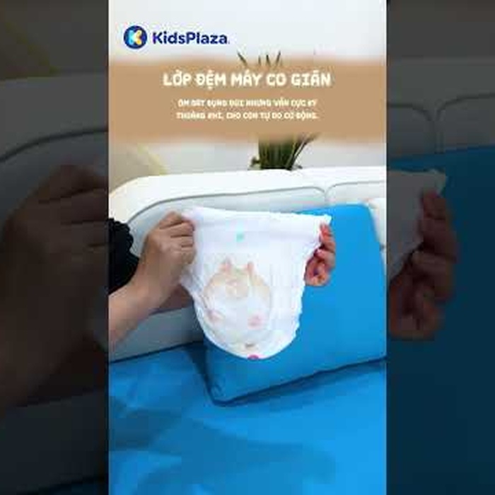 Bỉm - Tã quần Huggies Gentle Soft Corgi size XL 34 miếng (cho bé từ 12-18kg) - video