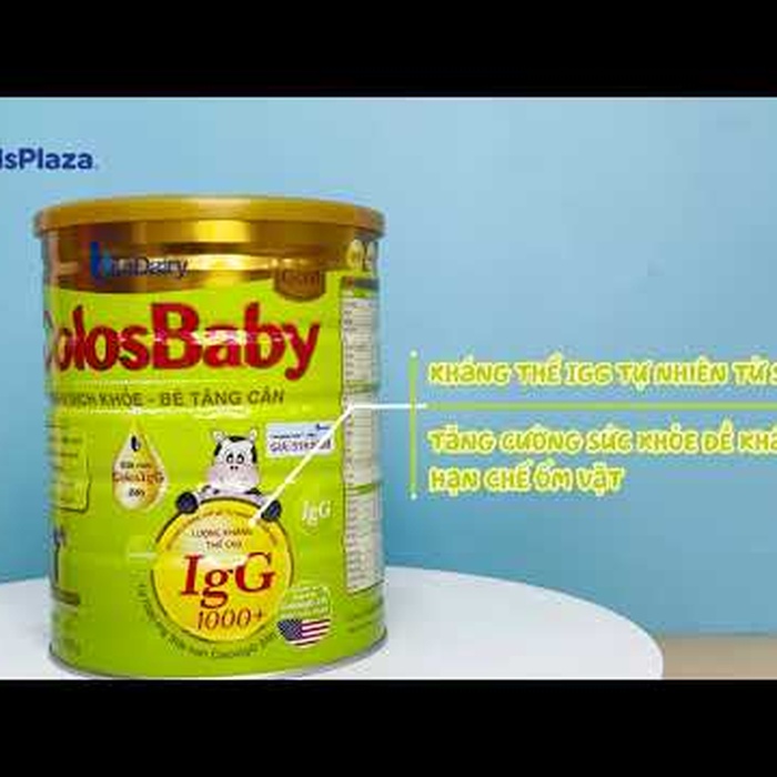 Sữa bột Colosbaby gold 1+ 800g tăng cường hệ miễn dịch (1-2 tuổi) - video