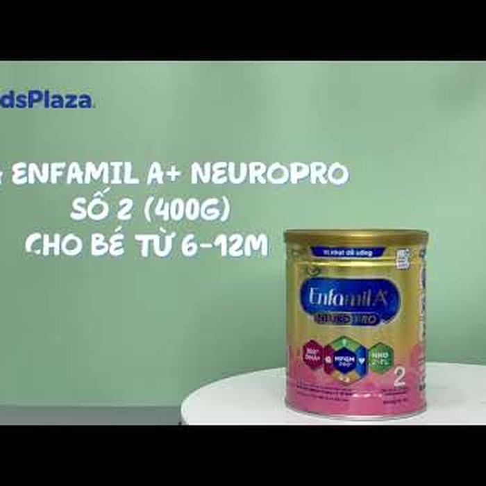 Sữa bột Enfamil A+ NeuroPro số 1 (cho bé 0-6 tháng) 830g - video