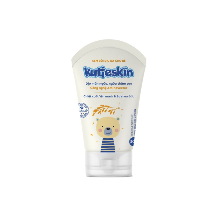 Kem bôi dịu da cho bé Kutieskin 30gmặt sau