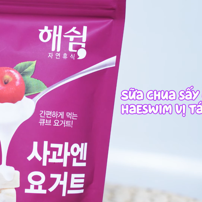 Sữa chua sấy lạnh Haeswim vị dâu dạng gói 16g - video