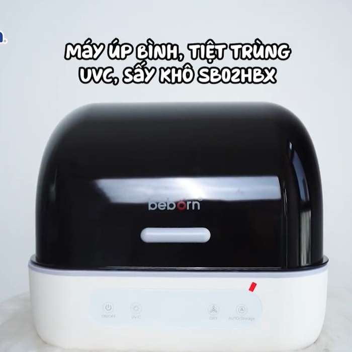 Máy úp bình, tiệt trùng UVC, sấy khô Beborn SB02HB - video