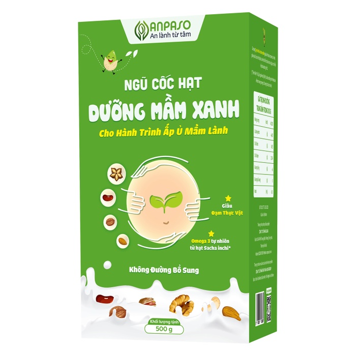 Ngũ cốc mẹ bầu Anpaso 500gmặt trái