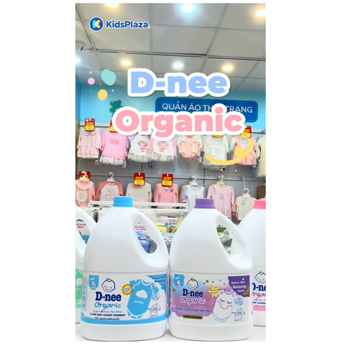 Nước giặt quần áo em bé D-nee Xanh Lovely Sky / Tím Sweet Dream / Hồng Honey Star / Xanh lá 3000ml - video