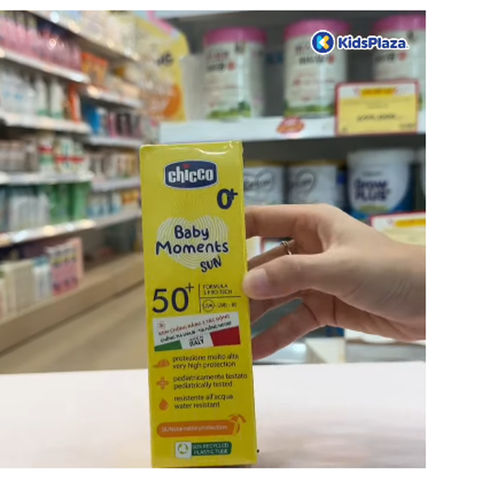 Kem chống nắng 3 tác động Chicco SPF 50+ 75ml - video