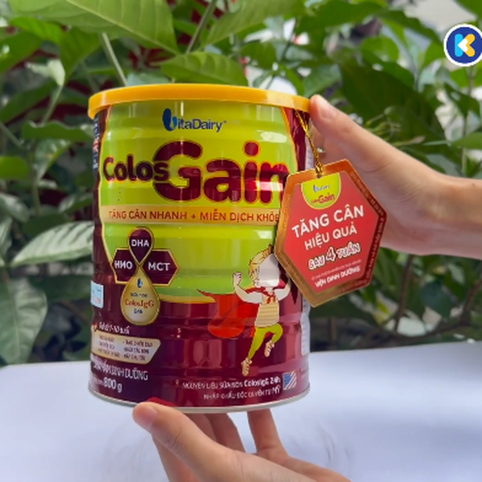 Sản phẩm dinh dưỡng công thức Colos Gain 0+ 800g cho bé từ 0-12 tháng - video