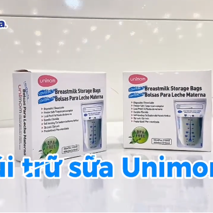 Túi trữ sữa Unimom Compact UM870251 (Hộp 30 túi) - video