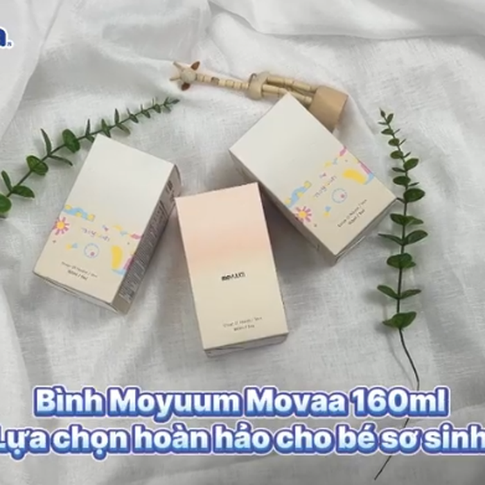 Bình sữa Moyuum Mov.aa cổ rộng thế hệ mới Basic 160ml - video