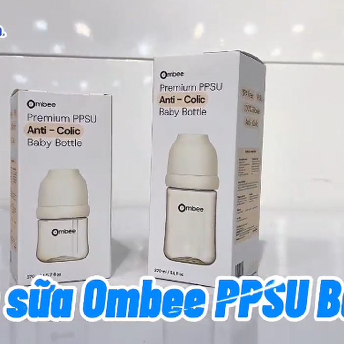 Bình sữa Ombee PPSU Basic 270ml - video