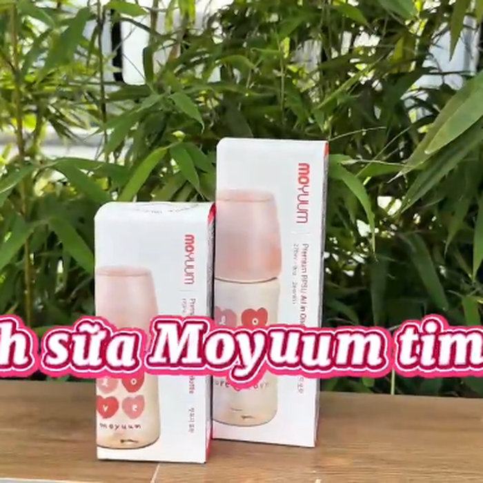 Bình sữa Moyuum PPSU Premium thế hệ thứ 3 More Love 270ml - video
