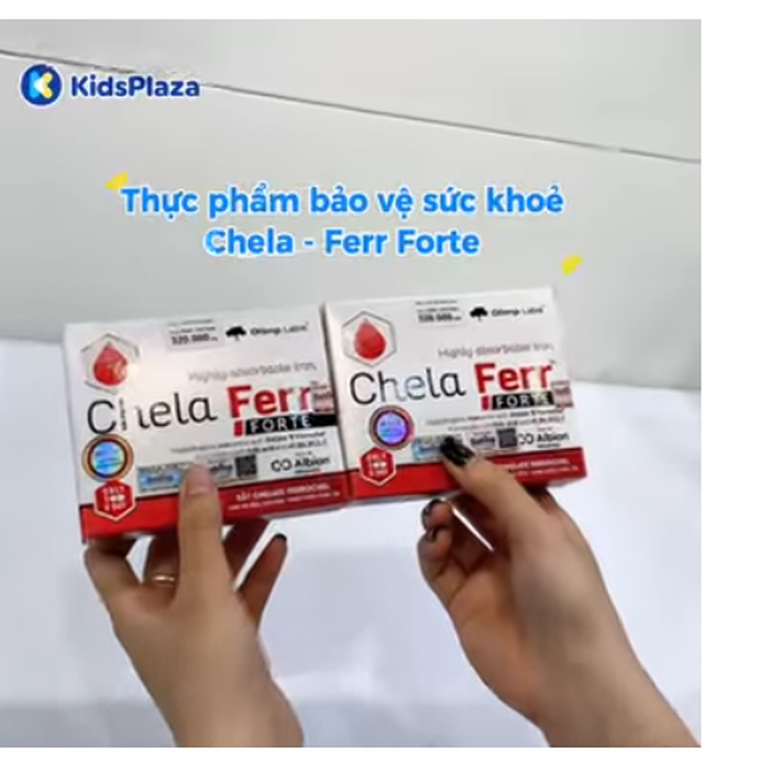 Thực phẩm bảo vệ sức khoẻ Chela-Ferr Forte bổ sung sắt cho bà bầu 30 viên - video