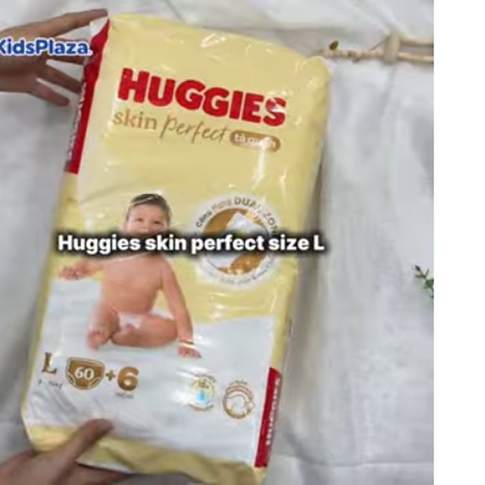 Bỉm - Tã quần Huggies Skin Perfect size XL52-58 miếng (cho bé 11 - 16kg) - video