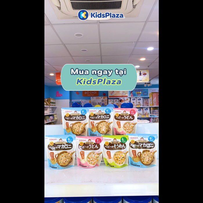 Nui Macaroni Wakodo tách muối dành cho bé từ 9 tháng tuổi - video