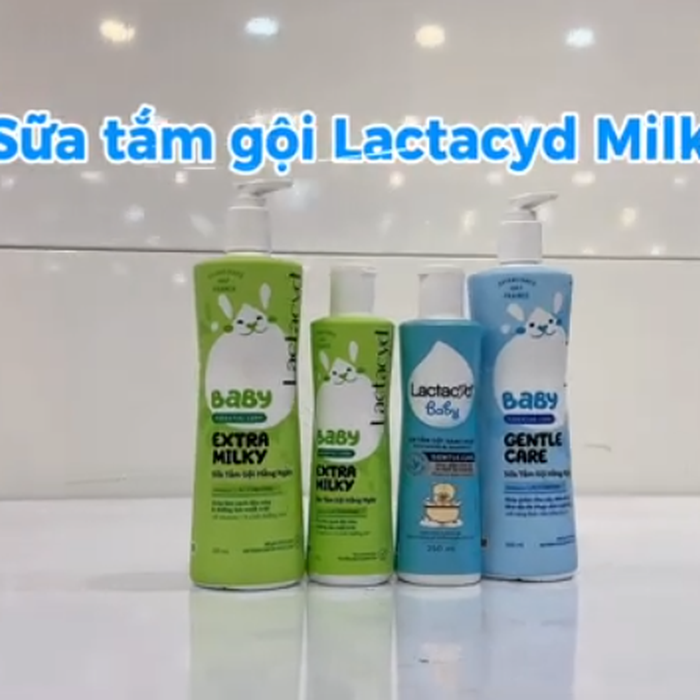 Sữa tắm gội Lactacyd Milky 250ml - video