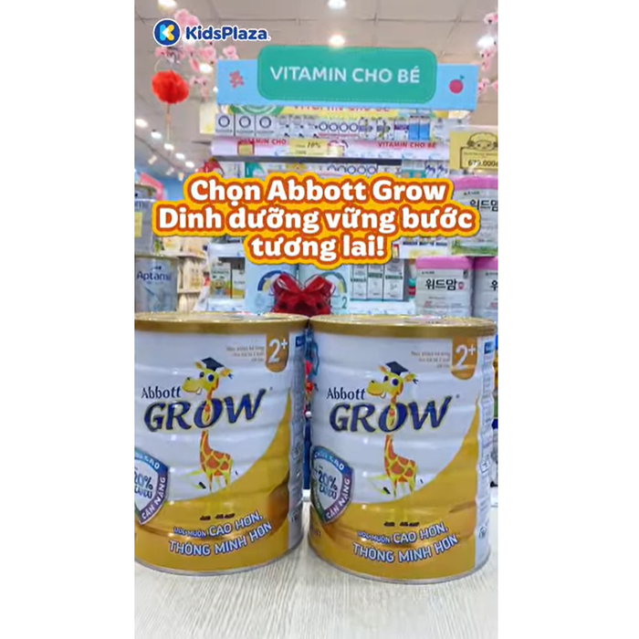 Sữa Abbott Grow số 4/2+ (cho bé >2 tuổi) 1.7kg/1.6kg - video