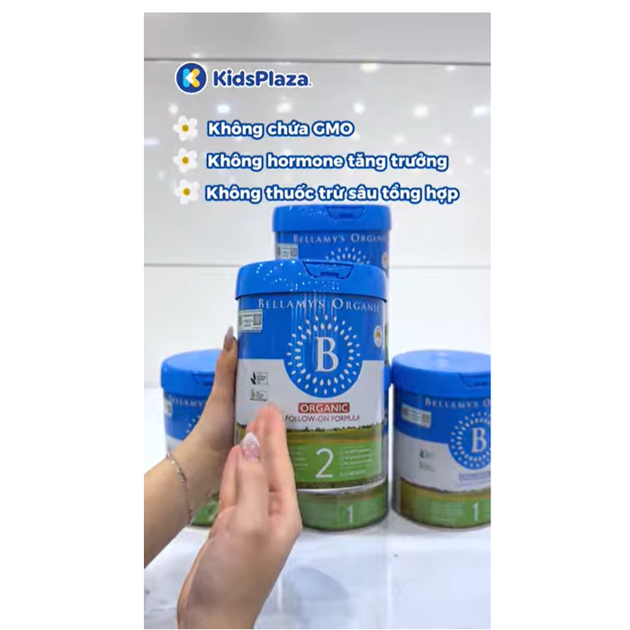 Sản phẩm dinh dưỡng công thức Bellamy's Organic số 2 800g cho bé 6-12 tháng tuổivideo