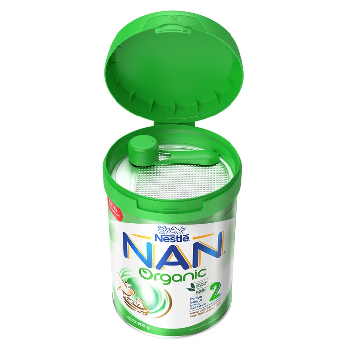 Sữa Nan Organic số 2 900gr cho bé từ 6-24 tháng tuổigóc nghiêng