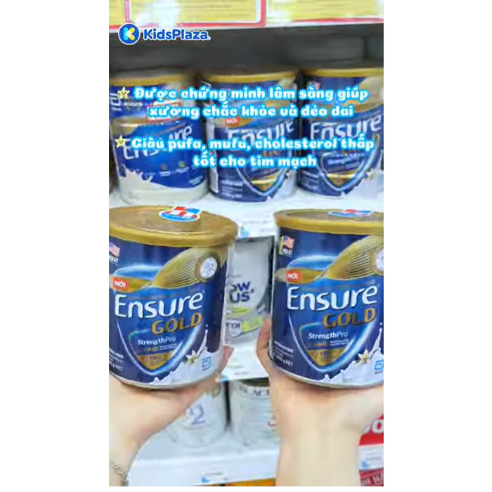Sữa Ensure Gold hương Vani 400g - 380g - video