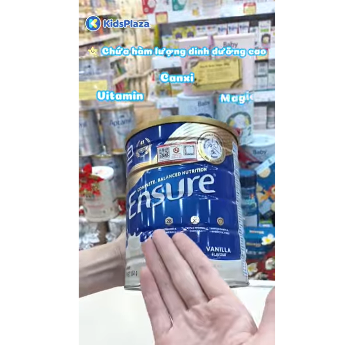 Thực phẩm dinh dưỡng y học Ensure Úc hương Vanilla 850g - video