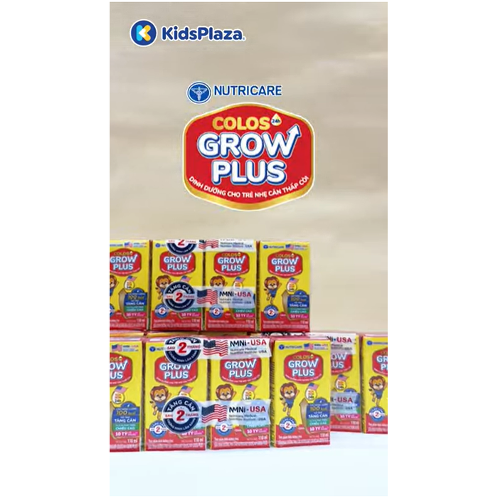 Sữa dinh dưỡng pha sẵn Colos 24h Grow Plus 110ml - video