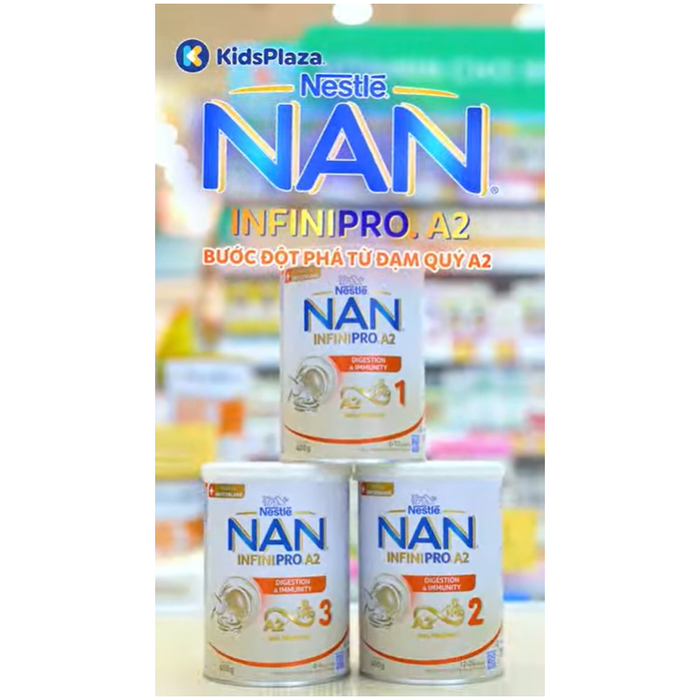 Sữa Nan InfiniPro A2 số 1 (cho bé 0-12 tháng) 400g - video