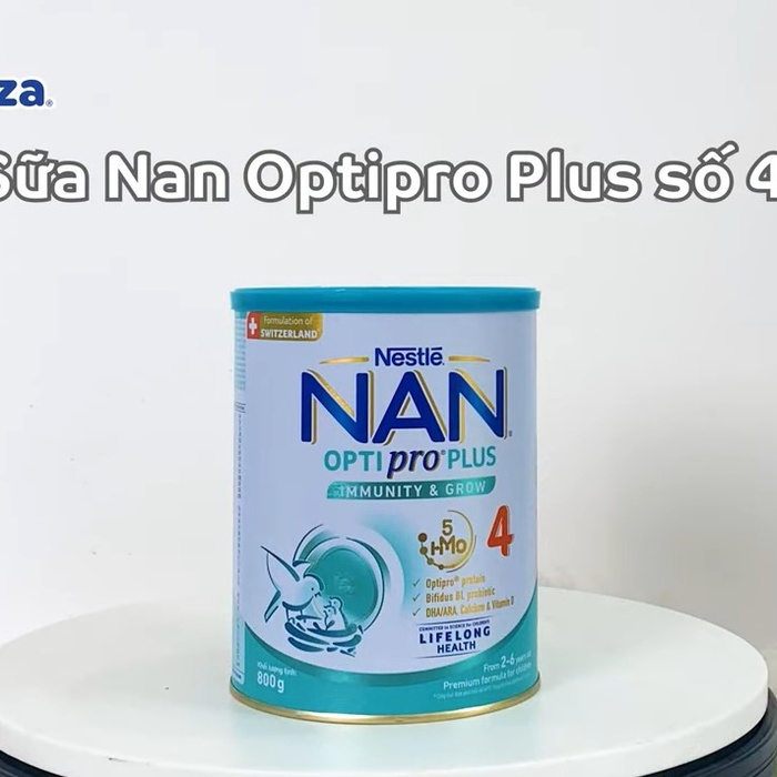 Sữa Nan Optipro Plus số 4 5HMO (cho bé 2-6 tuổi) 800g - video