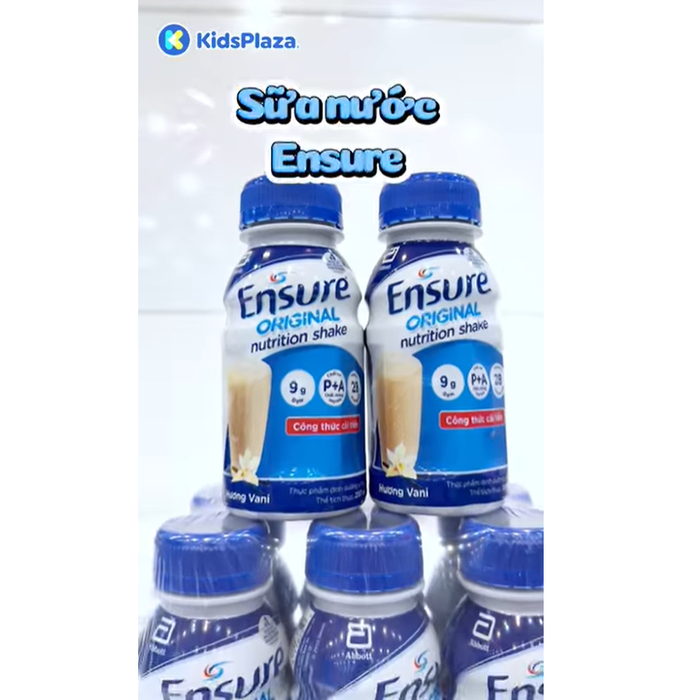 Sữa Ensure nước hương vị Vani 237ml - video