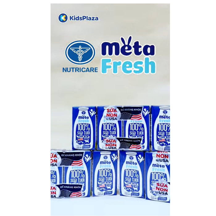Sữa tươi có đường Nutricare MetaFresh 4x110ml - video