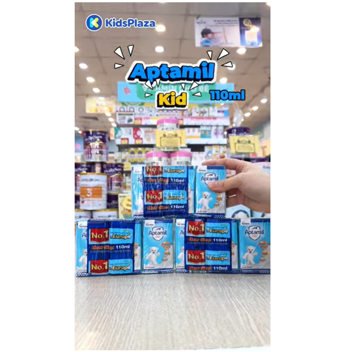 Sữa uống pha sẵn Aptamil Kid 3x110ml  - video