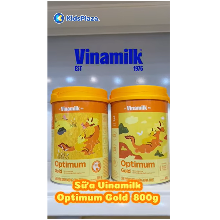 Sữa Vinamilk Optimum Gold 3 (cho bé 1-2 tuổi) 850g - video