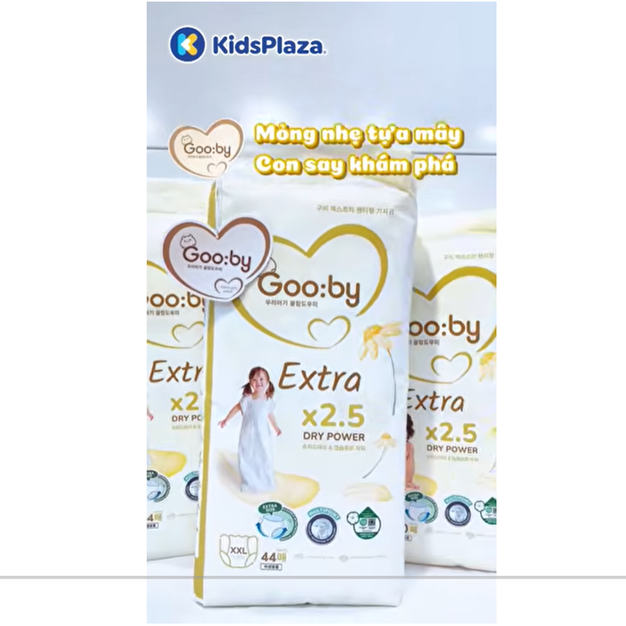  Bỉm - Tã quần Gooby Extra size XXL 38 miếng (cho bé 14 - 20kg) - video