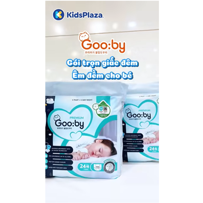 Bỉm - Tã quần Gooby Premium size XXXL 24 miếng (cho bé 20 - 35kg) - video