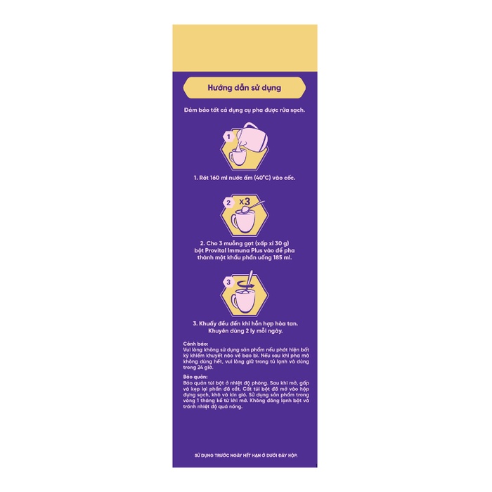 Thực phẩm bổ sung Provital Immuna Plus 480ggóc nghiêng