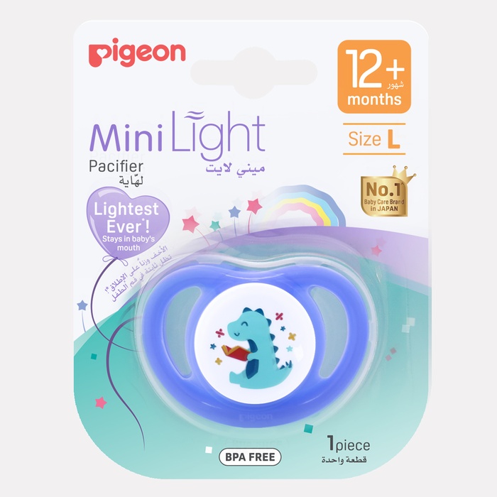 Ty ngậm đơn Pigeon Nhật size L cho bé 12M-24M (Màu ngẫu nhiên)mặt trái
