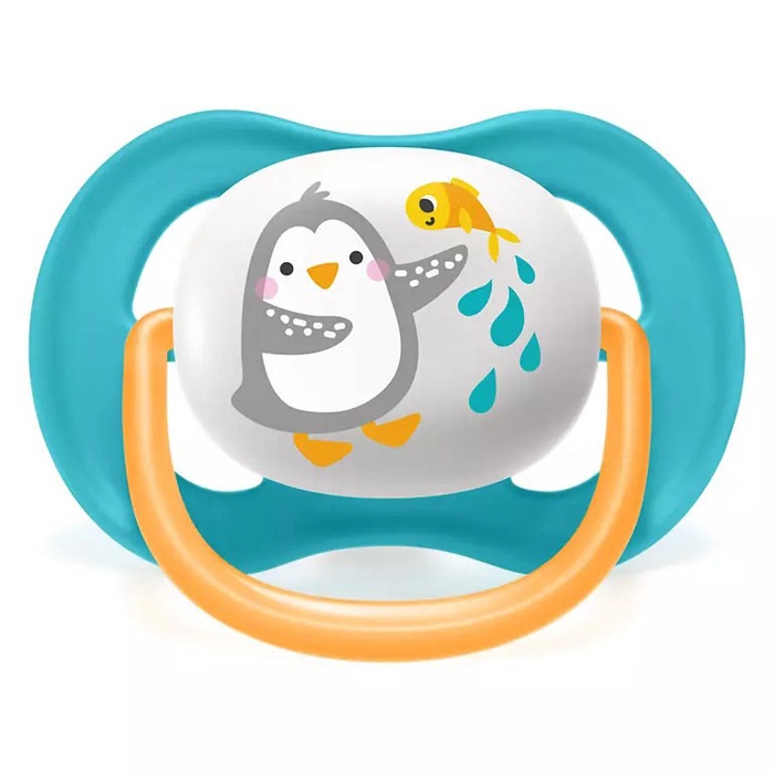 Ty ngậm thông khí lime Philips Avent 6-18M SCF080/07 vỉ đôi (Xanh, Vàng)mặt sau