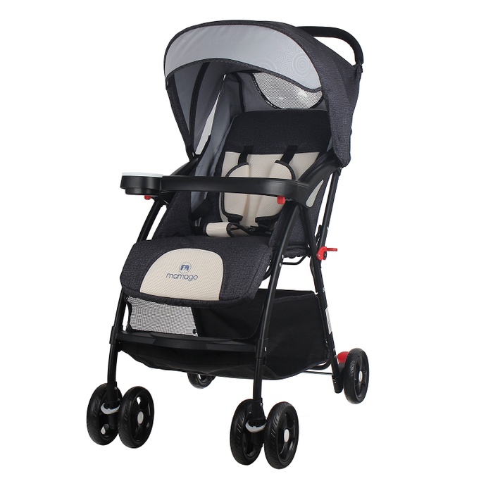 Xe đẩy Mamago Friendly C05 màu đen xámmặt phải